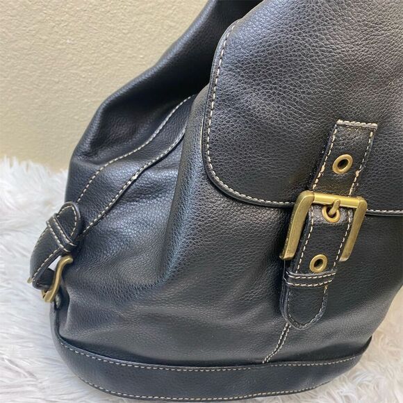 Nine West  Conversion Black Backpack & Purse Front Buckle Pocket - Picture 3 of 13